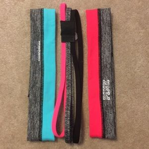Set of 3 victoria secret Pink athletic headbands